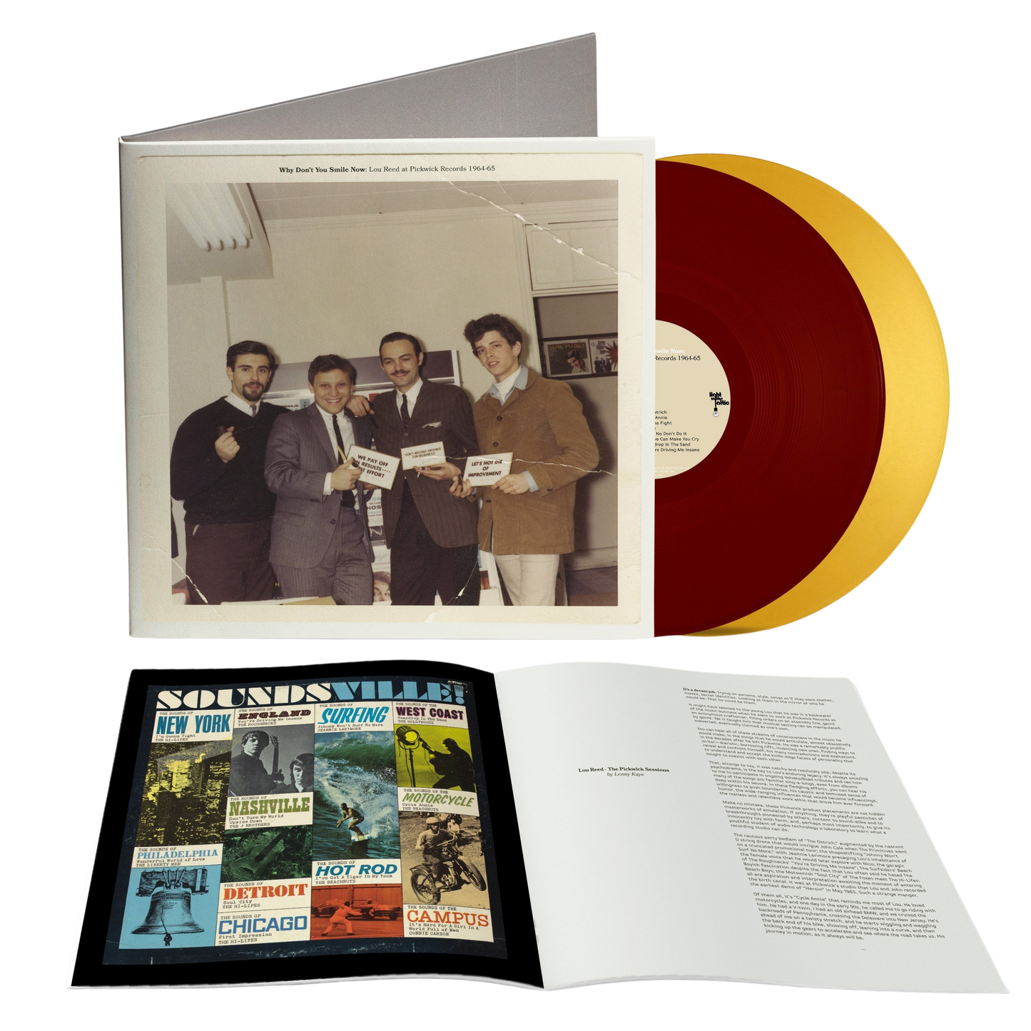 Why Don't You Smile Now: Lou Reed at Pickwick Records 1964 -1965 - Limited Edition Oxblood & Gold 2LP